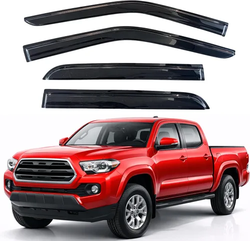 Miniatura 136 de KPY Visor de ventana compatible con Hyundai Tucson 2021-2025, 4 piezas de deflector de ventilación para ventana lateral, estilo Mugen, protector