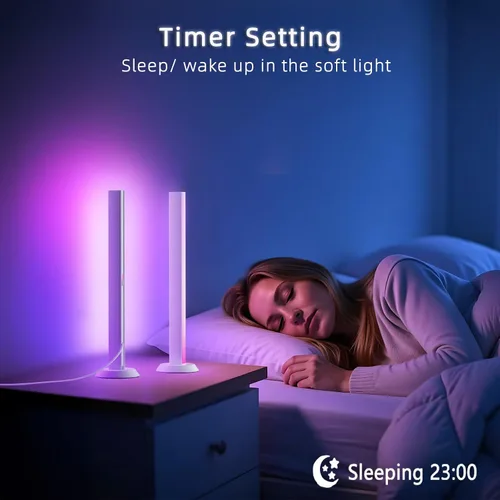 Miniatura 7 de Barra de luz LED inteligente, retroiluminación de TV, iluminación ambiental, compatible con Alexa, barra de luz RGB para habitación con 16 millones