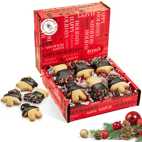Regalos de galletas de Navidad | Galletas de mantequilla de vacaciones | Galletas de chocolate copos de nieve, árboles de Navidad, rellenos de