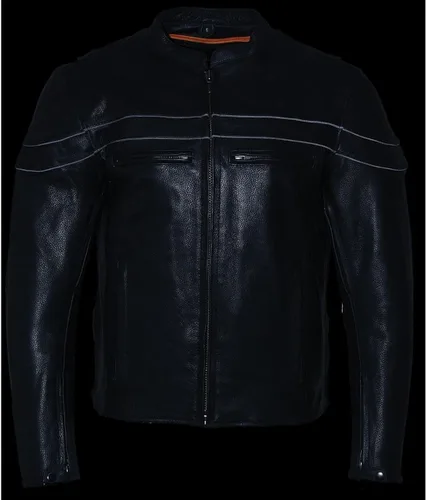 Miniatura 5 de Chamarra de piel Leather King para hombres