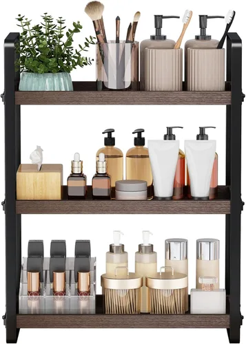 Miniatura 7 de HNRLOY Organizador de Mostrador de Baño, Organizador de Encimera de Baño, Estante de Encimera, Almacenamiento de Encimera, Organización
