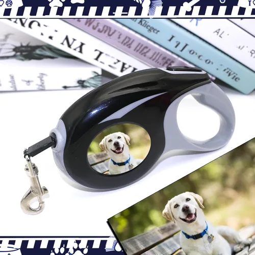 Miniatura 6 de Correa retráctil personalizada para perros con foto y texto, correa retráctil personalizada para perros pequeños y grandes