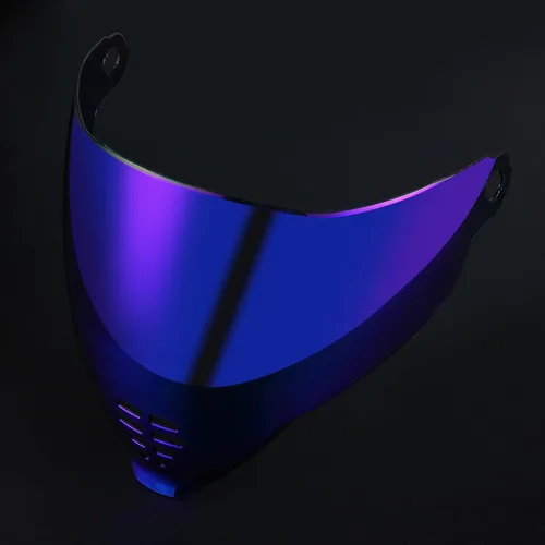 Miniatura 4 de Casco de motocicleta ICON Airflite con protección UV, lente de visera, protector solar, accesorios (Airflite Clear Revo Rojo Oro)
