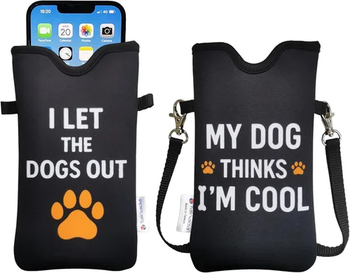 Miniatura 38 de Tainada Funda Estuche Bolsa de Neopreno para Teléfono para Hombres y Mujeres con Correa Cruzada/Cordón para el Cuello para iPhone 17/16/15 Pro Max