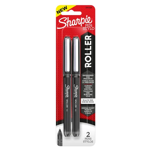 Newell Brands SHARPIE - Bolígrafo retráctil (2 unidades), color negro