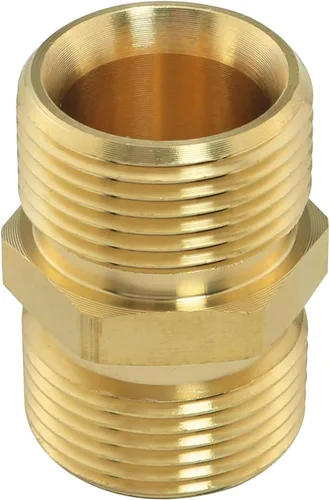 Miniatura 4 de Acoplador de lavadora a presión ZZLZX métrico M22 0.59 pulgadas rosca macho a M22 0.551 in, adaptador de extensión de manguera de lavadora a