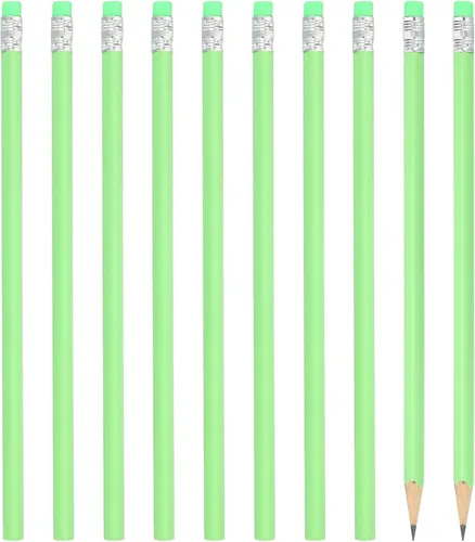 Miniatura 13 de PATIKIL Lápices redondos, paquete de 24 lápices de grafito HB con borrador, lápices de madera, bonitos lápices para aula, profesores, suministros