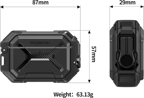 Miniatura 6 de MOBOSI para Funda de AirPods Pro 3 [Funda Impermeable IP68 para iPods Pro 3 y Compatible con MagSafe] Funda Protectora de Grado Militar para Earpods