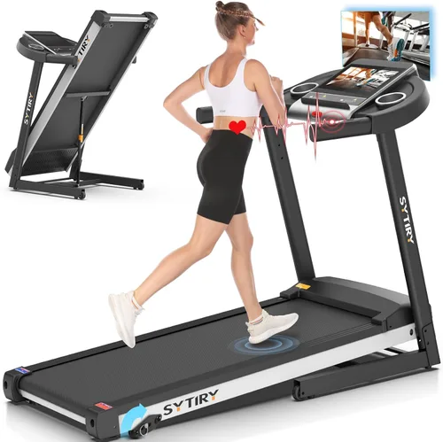Miniatura 8 de Cintas de correr inclinadas para el hogar con pantalla de TV y WiFi, caminadora Walking Pad inteligente de 3.5 HP con inclinación, máquina de correr