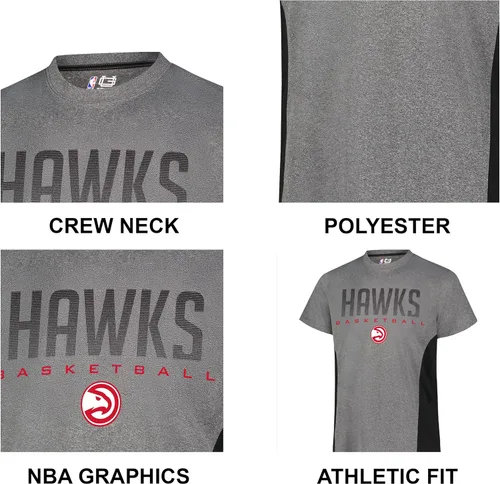 Miniatura 5 de Ultra Game - Camiseta oficial de la NBA para hombre, supersuave y Supreme Gris Caliente Carbón