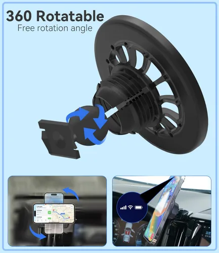Miniatura 5 de BEHAVE Soporte de teléfono de coche para Volvo XC40 2019-2023, soporte de teléfono ajustable para XC40, compatible con iPhone, teléfonos Android