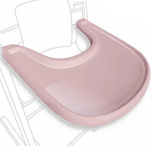 Miniatura 12 de Mesa para silla alta compatible con silla Stokke Tripp Trapp con potente superficie de succión suave, negro brillante, libre de BPA, fácil