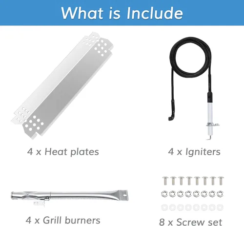 Miniatura 4 de Repuesto para parrilla Nexgrill de 4 quemadores – Piezas de parrilla para parrilla 720-0830H, 720-0830D, 720-0783E, 720-0830A parrilla de gas