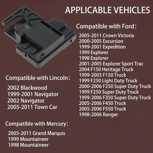 Miniatura 3 de Interruptor de luz de freno compatible con Ford F-150 F-250 F-350 F-450 F-550/Ranger/Lincoln Navigator Reemplazo # F87Z13480AA