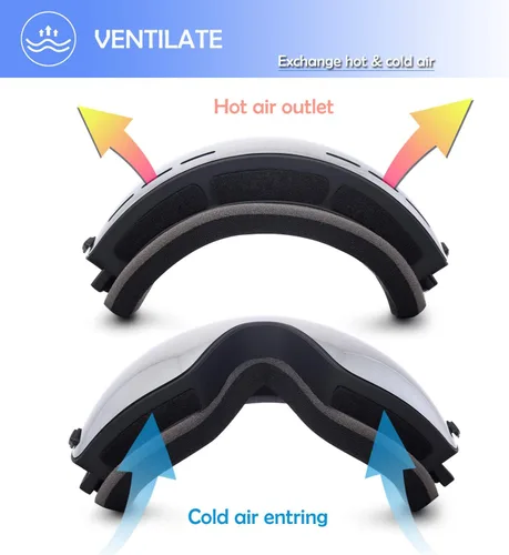 Miniatura 4 de EXP VISION Gafas de esquí de snowboard para hombres, mujeres y jóvenes, antiempañamiento OTG, gafas de nieve de invierno, lentes desmontables