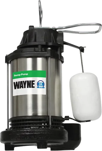 Miniatura 12 de WAYNE CDU1000 1 HP Bomba sumergible de hierro fundido y acero inoxidable con interruptor de flotador vertical integrado - 58321-WYN2