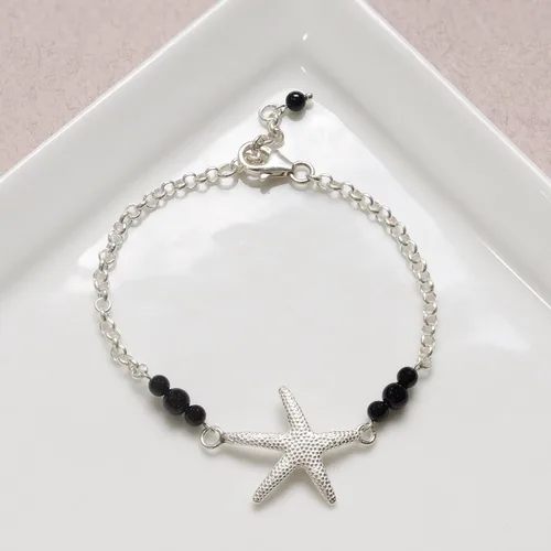 Miniatura 8 de Pulseras de plata de ley 925 con piedras preciosas para mujer, pulsera de piedra natal, pulseras minimalistas para mujer, pulsera de plata de ley