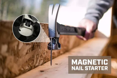 Miniatura 6 de Spec Ops Tools - Martillo de carpintero, con gancho para sacar clavos, cara fresada, agarre que absorbe impactos