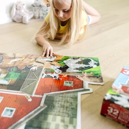 Miniatura 3 de Melissa & Doug - Rompecabezas de suelo con forma de granero