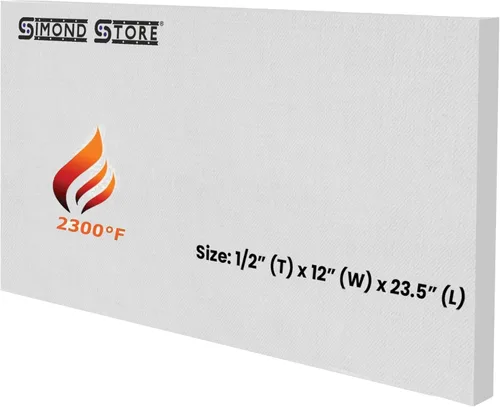 Miniatura 9 de SIMOND STORE Baffle de tablero de fibra de cerámica Englander de repuesto, 21 x 10 x 0.5 pulgadas, clasificación 2300F, BB-100210