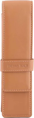 Miniatura 18 de DiLoro Estuche doble de cuero para lápices para dos bolígrafos y lápices (negro)