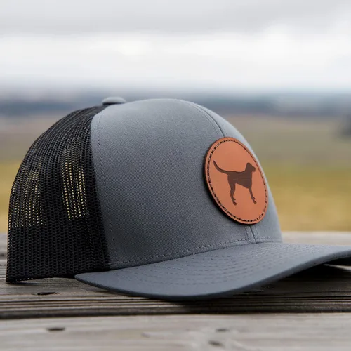 Miniatura 4 de Palouse Prairie Lab Labrador Retriever Cuero Patch Hat Laboratorio Amarillo, Laboratorio Chocolate, Negro Regalo Lab Trucker Hat Sombrero