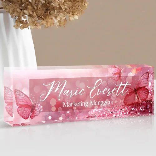 Miniatura 22 de Placa de nombre personalizada para escritorio Placa de nombre de escritorio personalizada Regalos personalizados de agradecimiento para jefe