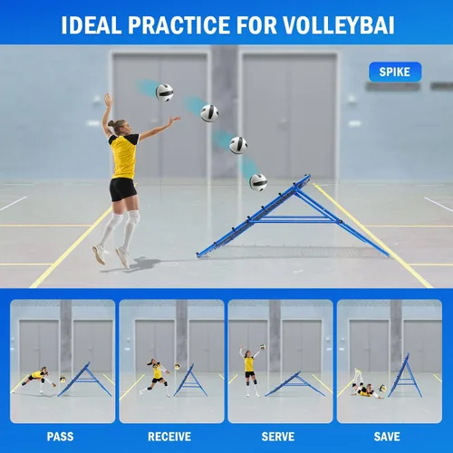 Miniatura 5 de Volleyball Lacrosse Rebound Net Pro, WINTHAI Lacrosse Rebounder for Backyard, 7x4FT/6x4FT/4x4FT Bounce Back Net with Target Strike Zone, Easy Quick