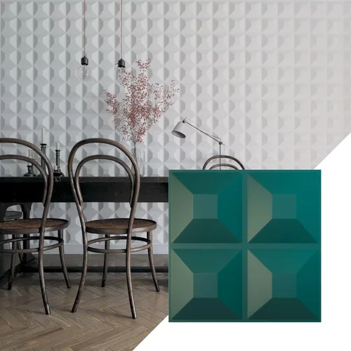 Miniatura 57 de Ekena Millwork Swindon EnduraWall Panel decorativo de pared 3D de 11 7/8 pulgadas de ancho x 11 7/8 pulgadas de alto, fiebre del oro