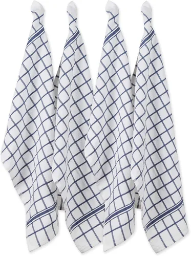 Miniatura 17 de DII Basic Terry Collection - Juego de paños de cocina con ventana, 16 x 26 pulgadas, rojo granero, 4