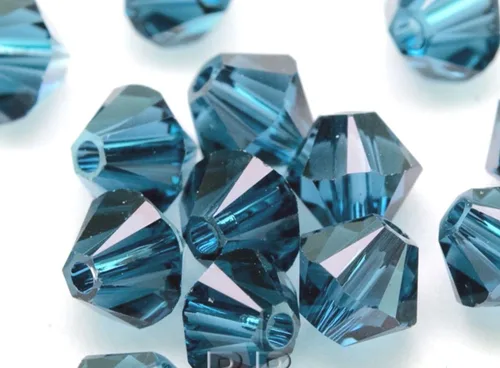 Miniatura 37 de 100 piezas auténticas Preciosa de 3 mm (0,12 pulgadas) cuentas sueltas de cristal bicono facetado pequeño amatista púrpura compatibles con cristales