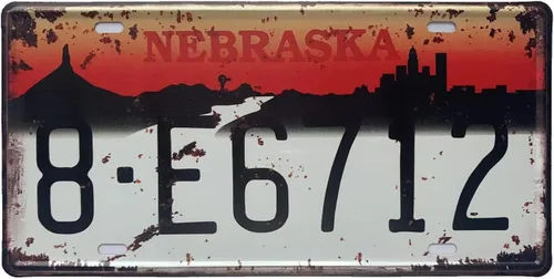Miniatura 41 de Placa de matrícula de Wyoming de aluminio, placa decorativa de automóvil novedosa, placas de matrícula de 12"x6" para el frente del automóvil, placa