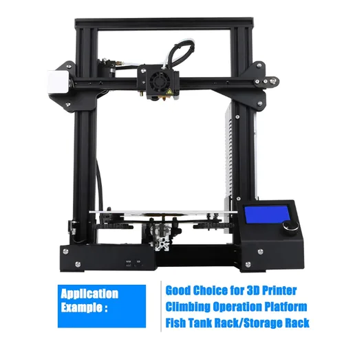 Miniatura 6 de 4 unids 2020 V tipo perfil de aluminio 27.559 in marco de extrusión negro anodizado riel lineal europeo para impresora 3D