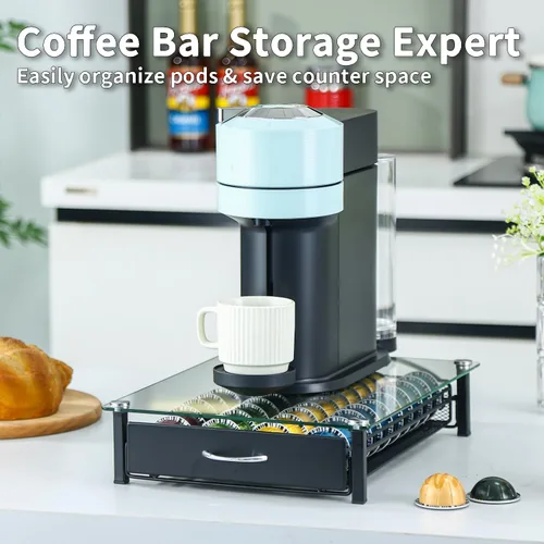 Miniatura 4 de Soporte para cápsulas de café con capacidad para Nespresso Vertuoline, Casual, Negro