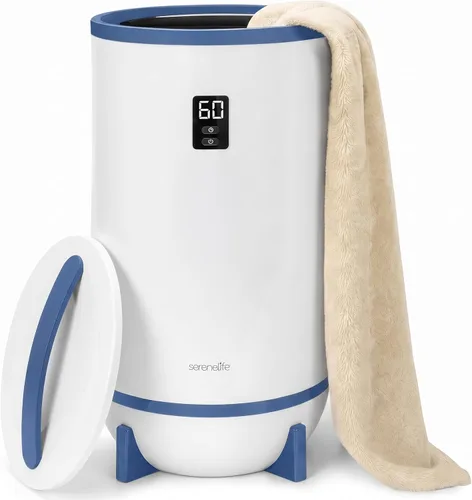 Miniatura 8 de SereneLife Calentador de toallas estilo cubo, calentador de manta portátil para spa y baño, gran capacidad, fragancia personalizable, apagado