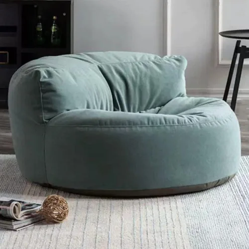 Miniatura 11 de Silla Puf de Chenilla Funda de Puf (Sin Relleno) Lavable Ultra Suave Puf Otomano Niños Adultos Silla Puf Sillón Perezoso Sofá Asiento de Piso Verde