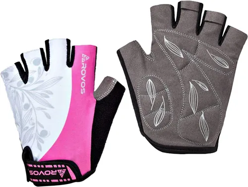 Guantes de ciclismo para hombres y mujeres, almohadilla de gel antideslizante de 0.197 pulgadas, ligero y transpirable, diseño de medio dedo para