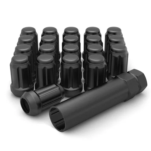 Miniatura 12 de White Knight 3804BK-20AM (Cromo Negro) Tuerca de Orejeta Estriada de 1/2"-20 con Llave, Paquete de 20