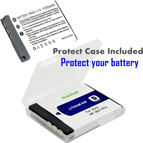 Miniatura 2 de Alta capacidad InfoLithium NP-BD1 / NP-FD1 - Batería de iones de litio para Sony Cybershot DSC-T90 / DCS-T90/B/DSC-T90/P/DSC-T90/L/DSC-T90/T