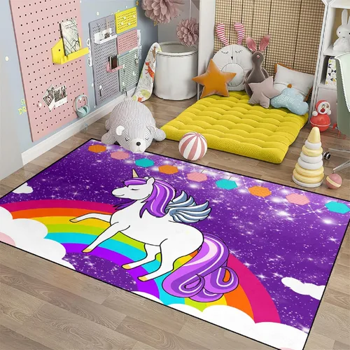 Miniatura 9 de Alfombra de gato para habitación de niñas, diseño de dibujos animados, decoración para dormitorio, bonita alfombra de área de gatos, alfombras