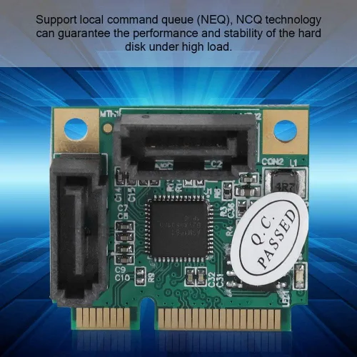 Miniatura 2 de Tarjeta controladora PCI Express a 3.0, adaptador Mini PCIe de 6 Gbps de alta velocidad con chip ASM1061 para expansión interna de disco duro