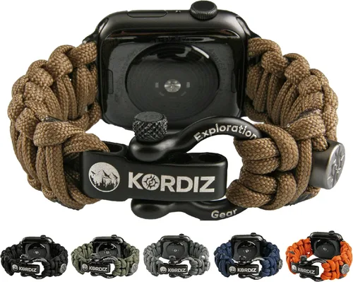 Miniatura 12 de KORDIZ Survivor - Correa de nylon paracord para Apple Watch compatible con Apple Watch ULTRA 3, ULTRA 2 / 1 [49mm] y Series 11, 10, 9, 8, 7-1, SE3