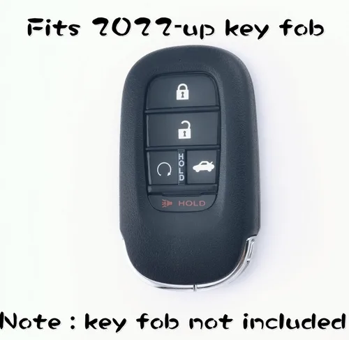 Miniatura 2 de 2 piezas de funda de llave inteligente de silicona de 5 botones para Honda Accord Civic Pilot HR-V CR-V Sport SI EX EX-L Touring de 2022 2023 2024