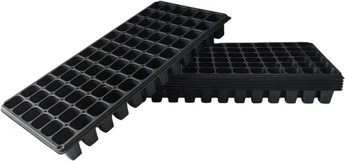 RooTrimmer Bandejas Profundas de 72 Celdas para Plántulas, Bandeja de Conexión Gruesa y Duradera de 72 Celdas con Celdas Grandes para Semillas para