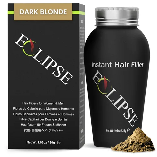Miniatura 23 de ECLIPSE - Fibras de cabello negras para adelgazar el cabello para mujeres y hombres para ocultar la pérdida de cabello en 15 segundos, 100% fibras