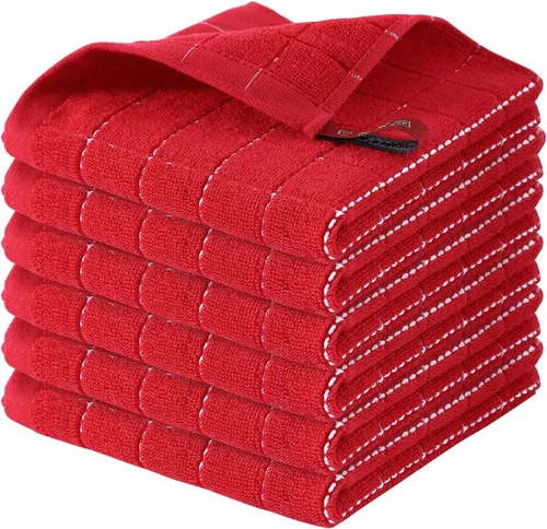 Miniatura 124 de Homaxy Paños de cocina 100% algodón de felpa, toallas de cocina ultra suaves y absorbentes para la cocina, adecuadas para secar y lavar platos