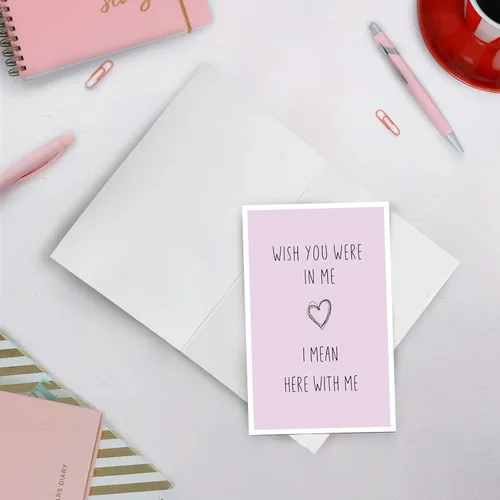 Miniatura 3 de SuperShunhu Tarjeta de San Valentín de Miss You, tarjeta de relación de larga distancia, tarjeta traviesa del día de San Valentín para él y ella