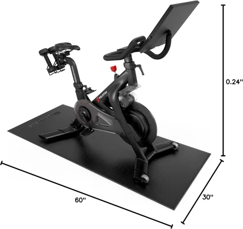 Miniatura 10 de Powr Labs Alfombrilla de bicicleta compatible con Peloton, cinta de correr, equipo de ejercicio, elíptica, almohadilla para caminar, entrenadores