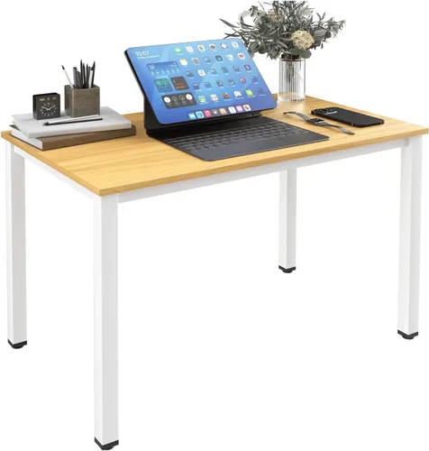 Miniatura 9 de Escritorio para computadora para espacio pequeño, moderno y simple, escritorio para computadora portátil, escritorio de estudio para oficina en Negro