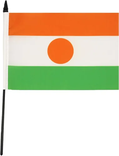 Miniatura 108 de AZ FLAG Sierra Leone Bandera de mesa 5'' x 8'' - Bandera de escritorio de Sierra Leona 21 x 14 cm - Bastón y base de plástico negro